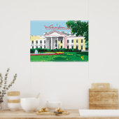Washington DC - Digitaal schilderij in White House Poster (Keuken)