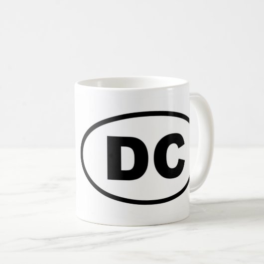 Washington DC District of Columbia Koffiemok (Voorkant rechts)