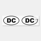 Washington DC District of Columbia oval Bumpersticker (Voorkant)
