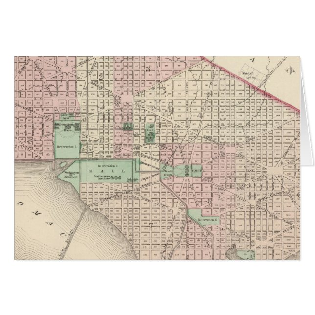 Washington DC en Georgetown (Voorkant Horizontaal)