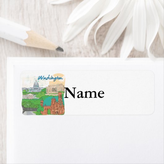 Washington DC Etiket (Insitu)