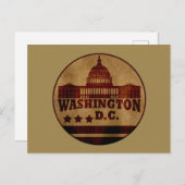 Washington DC Feestdagenkaart (Voorkant / Achterkant)