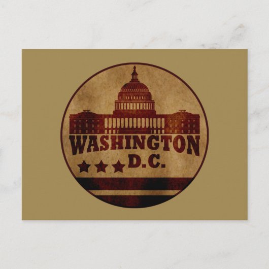 Washington DC Feestdagenkaart (Voorkant)
