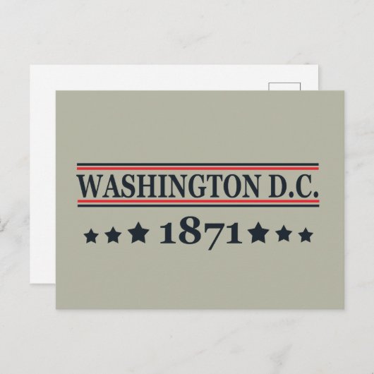 Washington DC Feestdagenkaart (Voorkant / Achterkant)