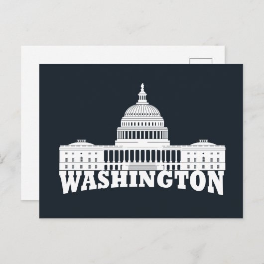 Washington DC Feestdagenkaart (Voorkant / Achterkant)