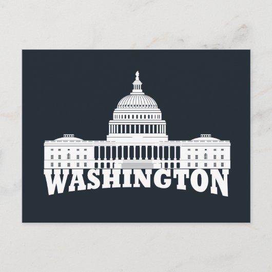 Washington DC Feestdagenkaart (Voorkant)