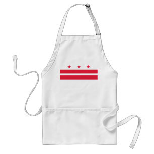 Washington DC Flag Apron Standaard Schort