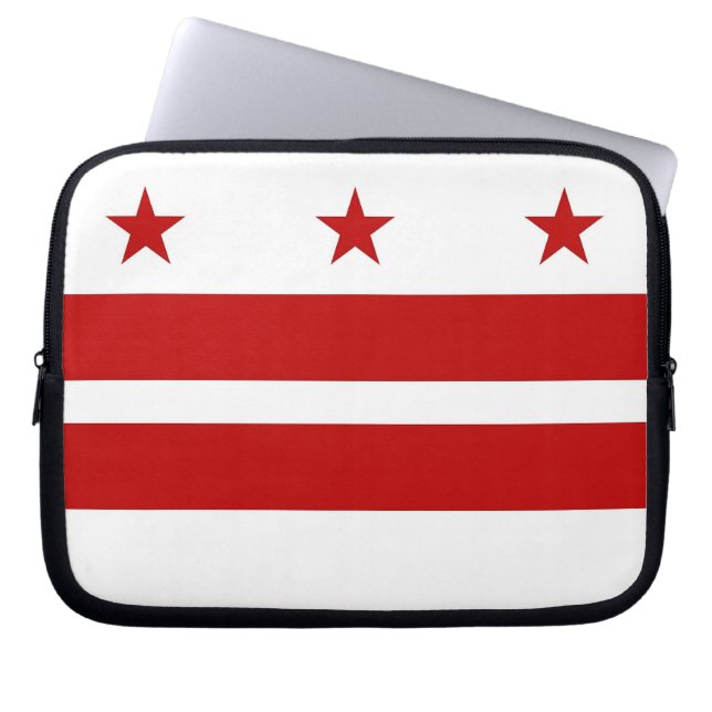 Washington DC Flag Laptophoes Laptop Sleeve (Voorkant)