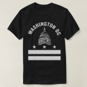 Washington DC Flag Love Capitol Hill Souvenir Red T-shirt (Design voorkant)