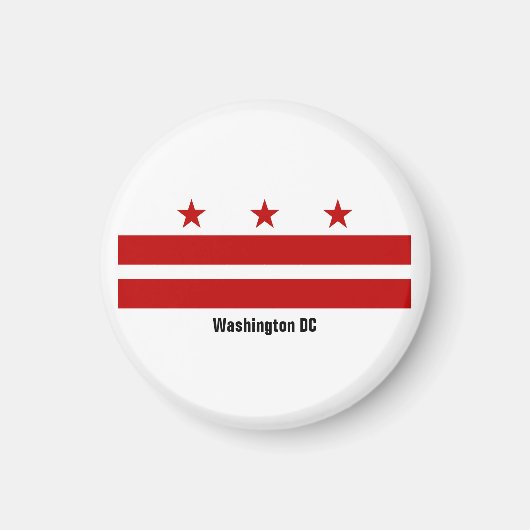 Washington DC Flag Magnet (Voorkant)