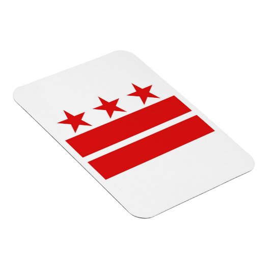 Washington DC Flag Magnet Magneet (Rechterzijde)