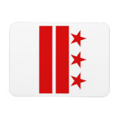 Washington DC Flag Magnet Magneet (Horizontaal)