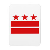 Washington DC Flag Magnet Magneet (Verticaal)