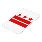 Washington DC Flag Magnet Magneet (Linkerzijde)