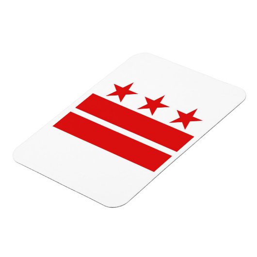 Washington DC Flag Magnet Magneet (Linkerzijde)