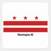 Washington DC Flag Sticker (Voorkant)