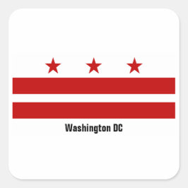 Washington DC Flag Sticker