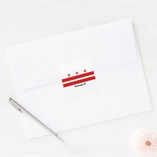 Washington DC Flag Sticker (Envelop)