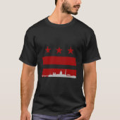 Washington Dc Flag T-shirt (Voorkant)
