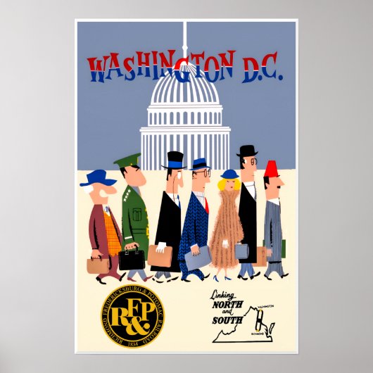 Washington DC-forenzenposter Poster (Voorkant)