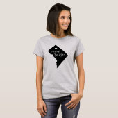 Washington DC Geboren en Getogen State T-shirt (Voorkant volledig)