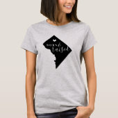 Washington DC Geboren en Getogen State T-shirt (Voorkant)