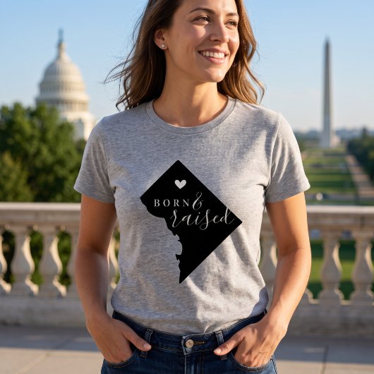 Washington DC Geboren en Getogen State T-shirt