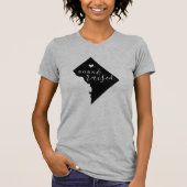 Washington DC Geboren en getogen T-shirt (Voorkant)