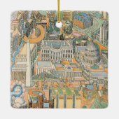 Washington DC Geïllustreerd Ornament (Achterkant)