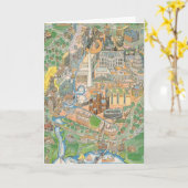 Washington DC geïllustreerde weergave Kaart (Gele Bloem)
