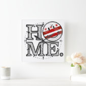 Washington DC-glimlach vlag startpunt Vierkante Klok (Huis)