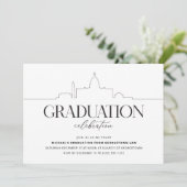 Washington DC Graduation Party Uitnodiging (Staand voorkant)