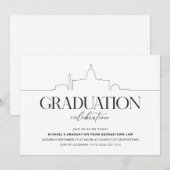 Washington DC Graduation Party Uitnodiging (Voorkant / Achterkant)