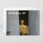 Washington, DC: het Lincoln Memorial Briefkaart (Voorkant / Achterkant)