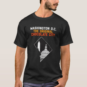 Washington DC, het originele Cadeau van de Chocola T-shirt