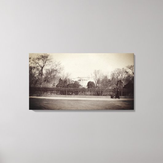 WASHINGTON DC HET WITTE HUIS 1919  FOTO CANVAS AFDRUK (Voorkant)