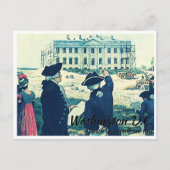 Washington DC Het Witte Huis construeren Briefkaart (Voorkant)