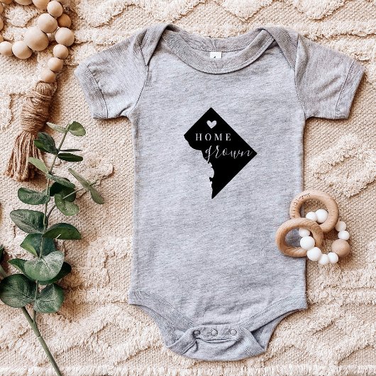 Washington DC Home Grown | Status bewerkbare kleur Romper