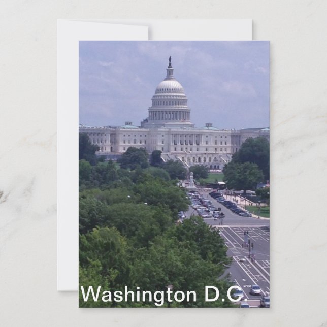 Washington DC-hoofdpostkaart (Voorkant)