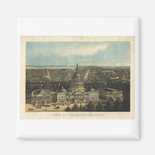 Washington DC in 1871 Magneet (Voorkant)