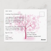 Washington DC in de lente ansichtkaart Briefkaart (Achterkant)