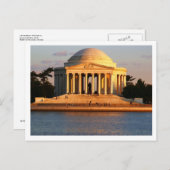 Washington DC Jefferson Memorial Briefkaart (Voorkant / Achterkant)