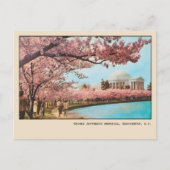 Washington DC Jefferson Memorial Kersenbloesems Briefkaart (Voorkant)