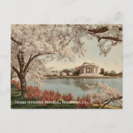 Washington DC Jefferson Memorial Klassieke Reis Briefkaart