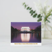 Washington DC Jefferson Memorial met Kersenbloesem Briefkaart (Staand voorkant)