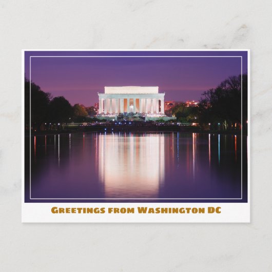 Washington DC Jefferson Memorial met Kersenbloesem Briefkaart (Voorkant)