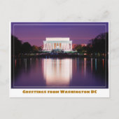 Washington DC Jefferson Memorial met kersenboom Briefkaart (Voorkant)