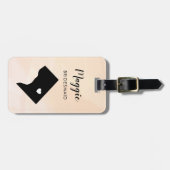 Washington DC Kaart Bagage Label, Trouwfeest Bagagelabel (Voorkant horizontaal)