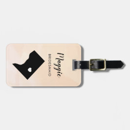 Washington DC Kaart Bagagelabel, Trouwfeest Bagagelabel