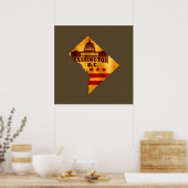 washington dc kaart poster (Keuken)